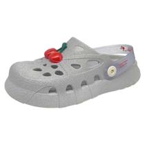 Babuche Infantil Menina Brilho Cereja Sweet Hug Barbie