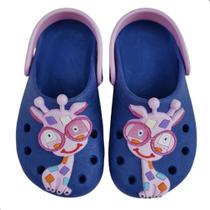 Babuche Infantil Menina Giraffa Zoo Leve e Confortável Babuche Infantil Menina Giraffa Zoo Leve e Confortável