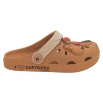 Babuche Infantil Menina Grendene Capivara Hype - Marrom Babuche Infantil Menina Grendene Capivara Hype - Marrom