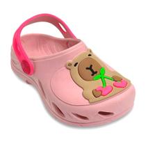 Babuche Infantil Plugt Ventor Kids Capivara Rosa Balé Leve, Confortável e Impermeável para Meninas