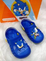 Babuche Infantil Preto Sonic Speed Grendene Kids 22594 Babuche Infantil Preto Sonic Speed Grendene Kids 22594
