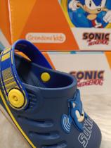 Babuche Infantil Preto Sonic Speed Grendene Kids 22594 Babuche Infantil Preto Sonic Speed Grendene Kids 22594
