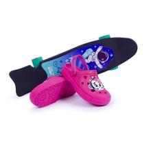 Babuche Kids Menina Gatinho Astronauta Pink Acompanha Skate Dia das Crianças Mar&Cor