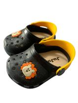 Babuche Leão Preto Infantil Menino Sandália Confortável Antiderrapante Juju Shoes