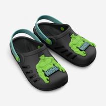 Babuche Marvel Ready Hulk Grendene Kids Infantil Preto