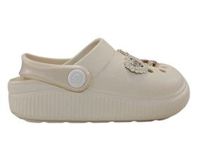 Babuche Molekinha Clog Pingente Creme 2591103