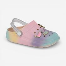 Babuche Molekinha Infantil Com Glitter Colorida Babuche Molekinha Infantil Com Glitter Colorida