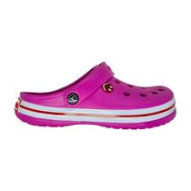 Babuche Pink Menina Listra Confortável Original Antiderrapante