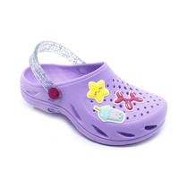 Babuche Plugt Ventor Kids Patches Estrela Gliter Lilás 89.068