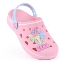 Babuche Pop Kids Star Estrela Rosa/Azul Acqua WorldColors
