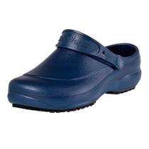 Babuche Profissional Soft Works BB60 Antiderrapante Calçado EPI Leve Macio Industria Limpeza Azul