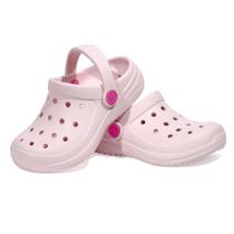 Babuche sandália cloggis cotton candy rosa infantil menina criança feminina chinelo