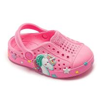 Babuche Sandalia Plugt Infantil Menina Joy Baby Unicórnio Rosa Chiclete Antiderrapante Personagens Impermeável Macio e Confortavel Babuche Sandalia Plugt Infantil Menina Joy Baby Unicórnio Rosa Chiclete Antiderrapante Personagens Impermeável Macio e Confortavel