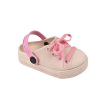 Babuche Tênis Infantil Leve Antiderrapante Star Com Cadarço Calce Fácil Moda Feminina