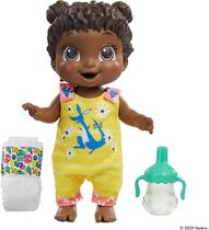 Baby Alive Baby Gotta Bounce Doll, Kangaroo Outfit, Bounces com mais de 25 SFX e Giggles, Drinks and Wets, Black Hair Toy for Kids Ages 3 and Up