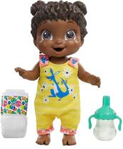 Baby Alive Baby Gotta Bounce Doll, Kangaroo Outfit, Bounces com mais de 25 SFX e Giggles, Drinks and Wets, Black Hair Toy for Kids Ages 3 and Up