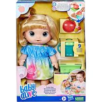 Baby Alive Boneca Bebê Hora do Suco Cabelos Loiros F7356 - Hasbro