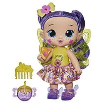 Baby Alive Glo Pixies Doll, Siena Sparkle, Interactive 10.5 inch Pixie Doll Toy for Kids 3 and Up, 20 Sounds, Glows with Pretend Feeding