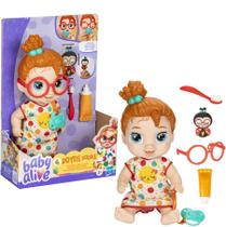 Baby alive pequenos sonhos dottie doodle ruiva (f9965) - hasbro