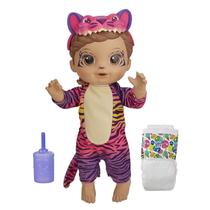 Baby Alive Rainbow Wildcats Tigre, acessórios, bebidas, molhados