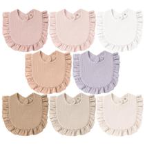 Baby Bandana Drool Bibs MairMore, pacote com 8 unidades, 100% algodão, unissex Baby Bandana Drool Bibs MairMore, pacote com 8 unidades, 100% algodão, unissex