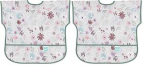 Baby Bibs Bumkins, pacote com 2 unidades, impermeáveis, à prova de bagunça, de 1 a 3 anos
