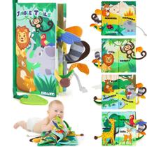 Baby Books BBWOO de 0 a 6 meses com mordedor de 6 a 12 meses, brinquedo macio