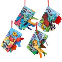 Baby Books YYsirui 0-6 meses Crinkle Touch Sensory, pacote com 4 Baby Books YYsirui 0-6 meses Crinkle Touch Sensory, pacote com 4