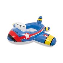 Baby Bote Kiddie Boia Inflável Avião Intex