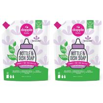 Baby Bottle Soap Dapple, prato hipoalergênico, refil de 1 litro (pacote 2)