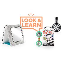 Baby Box Sassy Look & Learn de 0 meses ou mais com 4 peças e espelho