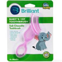 Baby Buddy Mordedor Escova De Dentes Brilhante Rosa
