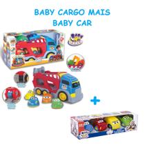 Baby Cargo Cars Caminhão de Transporte 8 Carros Bebê Brincar - Big Star
