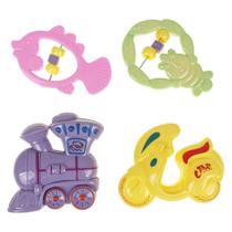 Baby chocalho com 4 pcs zein 833255 Baby chocalho com 4 pcs zein 833255