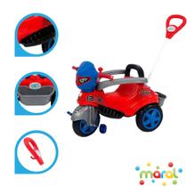 Baby City Triciclo Infantil Spider Pedal e Passeio Maral Brinquedos