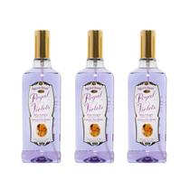 Baby Cologne Royal Violets Clean Mild, de longa duração, 225 ml x 3 Baby Cologne Royal Violets Clean Mild, de longa duração, 225 ml x 3