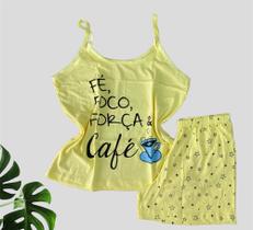 Baby doll alça algodão kit duas peças Baby doll alça algodão kit duas peças