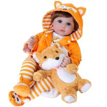 Baby Doll Aori Lifelike Realistic Reborn de 22 polegadas com acessórios