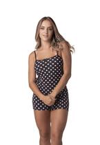 Baby Doll Camisete Pijama Curto Estampado Verão Short Dool Liganete