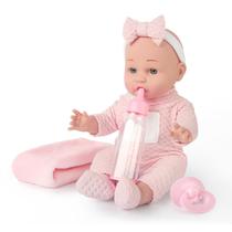 Baby Doll Chyyeerkidd 12" com chupeta, mamadeira e cobertor Baby Doll Chyyeerkidd 12" com chupeta, mamadeira e cobertor