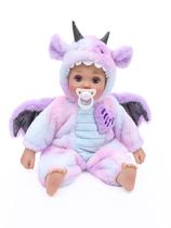 Baby Doll Cloveray 18", corpo macio com roupa de dragão