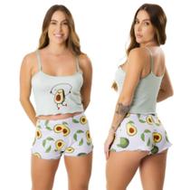 Baby Doll Confortável Feminino Estampado Blogueirinha Sem Bojo Para Dormir Virgínia Pijama Casual