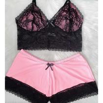 Baby Doll Cropped Plus Size 36 ao 52 Sexy com Renda Baby Doll Cropped Plus Size 36 ao 52 Sexy com Renda