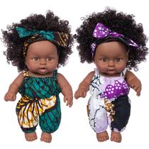 Baby Doll Ecore Fun afro-americana de 20 cm com roupas, 2 peças