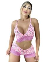 Baby doll feminino coffee renda sexy