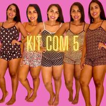 Baby doll feminino kit com 5 Baby doll feminino kit com 5