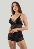 Baby Doll Feminino Lingerie Sexy Rendado