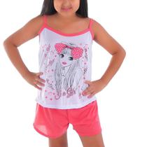 Baby Doll Infantil Camiseta e Short 009 - Silvest Lingerie