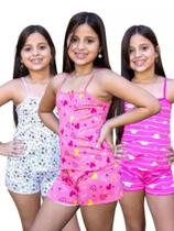 Baby doll infantil estampas variadas Baby doll infantil estampas variadas