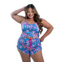 Baby Doll Plus Size Adulto Pijama Feminino Curto Short Doll Personagem